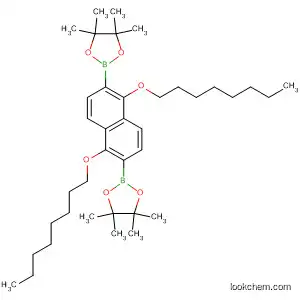 Molecular Structure of 783371-87-9 (1,3,2-Dioxaborolane,
2,2'-[1,5-bis(octyloxy)-2,6-naphthalenediyl]bis[4,4,5,5-tetramethyl-)