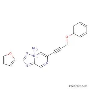 Molecular Structure of 785049-12-9 ([1,2,4]Triazolo[1,5-a]pyrazin-8-amine,
2-(2-furanyl)-6-(3-phenoxy-1-propynyl)-)