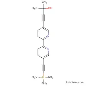 Molecular Structure of 794529-14-9 (3-Butyn-2-ol, 2-methyl-4-[5'-[(trimethylsilyl)ethynyl][2,2'-bipyridin]-5-yl]-)
