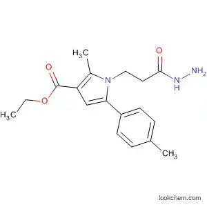 Molecular Structure of 795278-48-7 (1H-Pyrrole-1-propanoic acid,
3-(ethoxycarbonyl)-2-methyl-5-(4-methylphenyl)-, hydrazide)