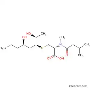 Molecular Structure of 798574-14-8 (L-Cysteine,
S-[(1S,3R)-3-hydroxy-1-[(1S)-1-hydroxyethyl]hexyl]-N-methyl-N-(3-meth
yl-1-oxobutyl)-)