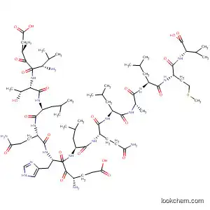 Molecular Structure of 799279-38-2 (L-Valine,
L-a-aspartyl-L-valyl-L-threonyl-L-leucyl-L-glutaminyl-L-a-glutamyl-L-histidyl-
L-leucyl-L-glutaminyl-L-leucyl-L-alanyl-L-leucyl-L-methionyl-)