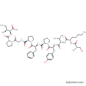 Molecular Structure of 799763-12-5 (L-Isoleucine,
L-seryl-L-lysyl-L-valyl-L-tyrosyl-L-prolyl-L-phenylalanyl-L-prolylglycyl-L-prolyl-)