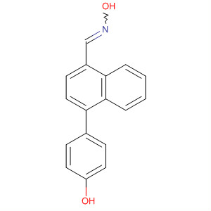 Molecular Structure of 799765-95-0 (1-Naphthalenecarboxaldehyde, 4-(4-hydroxyphenyl)-, oxime)