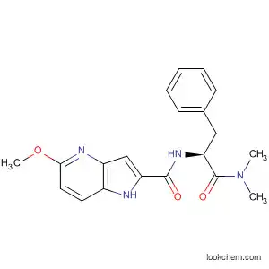 Molecular Structure of 800398-17-8 (1H-Pyrrolo[3,2-b]pyridine-2-carboxamide,
N-[(1S)-2-(dimethylamino)-2-oxo-1-(phenylmethyl)ethyl]-5-methoxy-)
