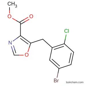 4-Oxazolecarboxylic acid, 5-[(5-bromo-2-chlorophenyl)methyl]-, methyl
ester