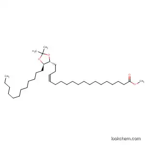 Molecular Structure of 844639-61-8 (15-Octadecenoic acid,
18-[(4R,5R)-5-dodecyl-2,2-dimethyl-1,3-dioxolan-4-yl]-, methyl ester,
(15Z)-)