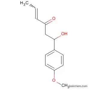 Molecular Structure of 847056-87-5 (4-Hexen-3-one, 1-hydroxy-1-(4-methoxyphenyl)-)