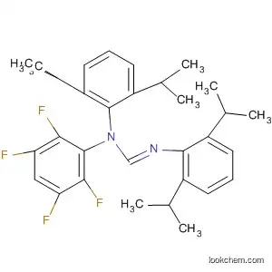 Molecular Structure of 847147-00-6 (Methanimidamide,
N,N'-bis[2,6-bis(1-methylethyl)phenyl]-N-(2,3,5,6-tetrafluorophenyl)-,
(1E)-)