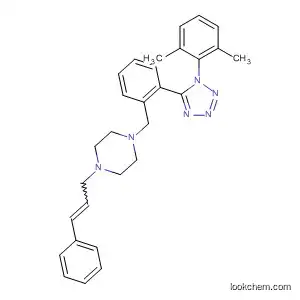 Molecular Structure of 847193-57-1 (Piperazine,
1-[(S)-[1-(2,6-dimethylphenyl)-1H-tetrazol-5-yl]phenylmethyl]-4-(3-phenyl
-2-propenyl)-)