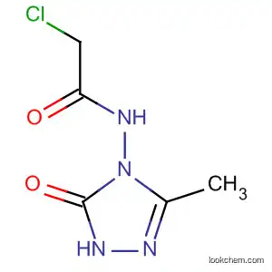 Molecular Structure of 847203-24-1 (Acetamide,
2-chloro-N-(1,5-dihydro-3-methyl-5-oxo-4H-1,2,4-triazol-4-yl)-)