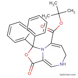 Molecular Structure of 847556-37-0 (1H,3H-Oxazolo[3,4-a][1,4]diazepine-8(5H)-carboxylic acid,
tetrahydro-3-oxo-1,1-diphenyl-, 1,1-dimethylethyl ester)