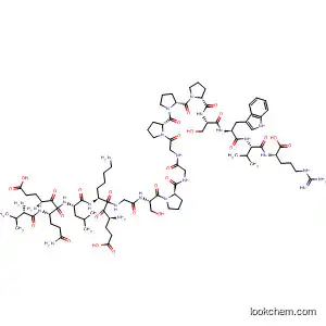 Molecular Structure of 847664-03-3 (L-Arginine,
L-valyl-L-a-glutamyl-L-glutaminyl-L-leucyl-L-a-glutamyl-L-lysylglycyl-L-seryl-
L-prolylglycylglycyl-L-prolyl-L-prolyl-L-prolyl-L-seryl-L-tryptophyl-L-valyl-)