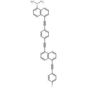 1-Naphthalenamine,  5-[[4-[[5-[(4-iodophenyl)ethynyl]-1-naphthalenyl]ethynyl]phenyl]ethynyl]-N,  N-dimethyl-