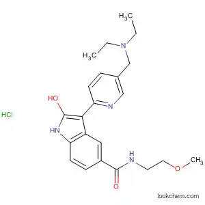 1H-Indole-5-carboxamide,
3-[5-[(diethylamino)methyl]-2-pyridinyl]-2-hydroxy-N-(2-methoxyethyl)-,
monohydrochloride