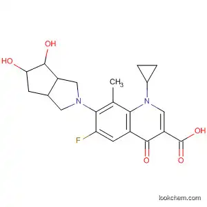 3-Quinolinecarboxylic acid,
1-cyclopropyl-6-fluoro-7-(hexahydro-4,5-dihydroxycyclopenta[c]pyrrol-2(
1H)-yl)-1,4-dihydro-8-methyl-4-oxo-