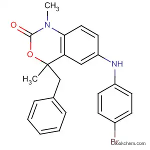 Molecular Structure of 850199-15-4 (2H-3,1-Benzoxazin-2-one,
6-[(4-bromophenyl)amino]-1,4-dihydro-1,4-dimethyl-4-(phenylmethyl)-)