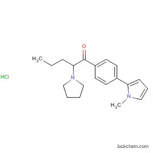 Molecular Structure of 850352-16-8 (1-Pentanone, 1-[4-(1-methyl-1H-pyrrol-2-yl)phenyl]-2-(1-pyrrolidinyl)-,
monohydrochloride)