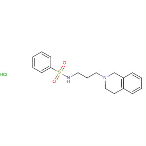 Molecular Structure of 125604-81-1 (Benzenesulfonamide, N-[3-(3,4-dihydro-2(1H)-isoquinolinyl)propyl]-,
monohydrochloride)