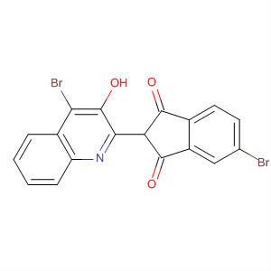 Molecular Structure of 130563-64-3 (1H-Indene-1,3(2H)-dione, 5-bromo-2-(4-bromo-3-hydroxy-2-quinolinyl)-)