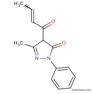 3H-Pyrazol-3-one, 2,4-dihydro-5-methyl-4-(1-oxo-2-butenyl)-2-phenyl-