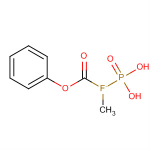 Molecular Structure of 133826-40-1 (Phosphonofluoridic acid, methyl-, phenyl ester)
