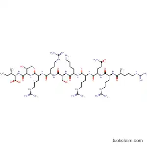 Molecular Structure of 155069-92-4 (L-Isoleucine,
L-arginyl-L-arginyl-L-glutaminyl-L-arginyl-L-lysyl-L-seryl-L-arginyl-L-arginyl-L
-threonyl-)