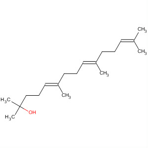 Molecular Structure of 156262-03-2 (5,9,13-Pentadecatrien-2-ol, 2,6,10,14-tetramethyl-, (5E,9E)-)