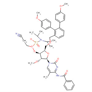 Cytidine,
N-benzoyl-5'-O-[bis(4-methoxyphenyl)phenylmethyl]-5-methyl-2'-O-meth
yl-, 3'-[2-cyanoethyl bis(1-methylethyl)phosphoramidite]
