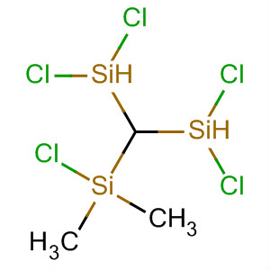 Molecular Structure of 166970-80-5 (Silane, [bis(dichlorosilyl)methyl]chlorodimethyl-)