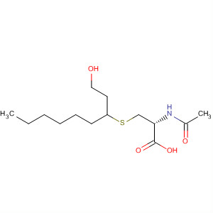 Molecular Structure of 197090-17-8 (L-Cysteine, N-acetyl-S-[1-(2-hydroxyethyl)heptyl]-)
