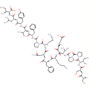 L-Isoleucine,
L-cysteinyl-L-seryl-L-isoleucyl-L-prolyl-L-prolyl-L-a-glutamyl-L-valyl-L-lysyl-L-
phenylalanyl-L-asparaginyl-L-lysyl-L-prolyl-L-phenylalanyl-L-valyl-L-tyrosyl-L
-leucyl-(247572-63-0)
