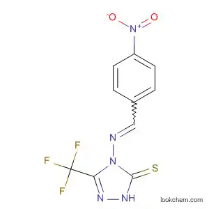 Molecular Structure of 312593-09-2 (3H-1,2,4-Triazole-3-thione,
2,4-dihydro-4-[[(4-nitrophenyl)methylene]amino]-5-(trifluoromethyl)-)