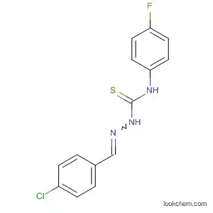 Molecular Structure of 405-63-0 (Hydrazinecarbothioamide,
2-[(4-chlorophenyl)methylene]-N-(4-fluorophenyl)-)