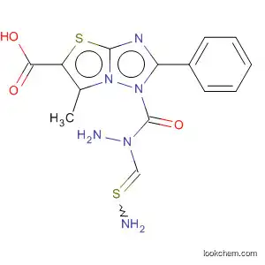 Molecular Structure of 473919-06-1 (Thiazolo[3,2-b][1,2,4]triazole-5-carboxylic acid, 6-methyl-2-phenyl-,
2-(aminothioxomethyl)hydrazide)