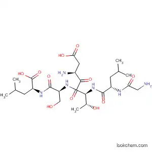 Molecular Structure of 481013-00-7 (L-Leucine, glycyl-L-leucyl-L-a-aspartyl-L-threonyl-L-seryl-)