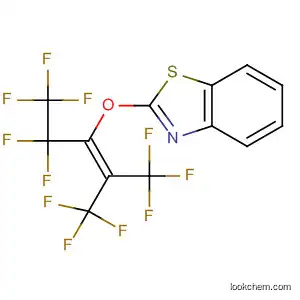 Molecular Structure of 484697-07-6 (Benzothiazole,
2-[[3,3,3-trifluoro-1-(pentafluoroethyl)-2-(trifluoromethyl)-1-propenyl]oxy]-)
