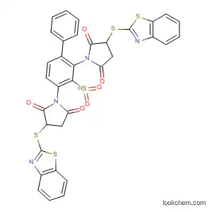Molecular Structure of 596092-88-5 (2,5-Pyrrolidinedione,
1,1'-(sulfonyldi-3,1-phenylene)bis[4-(2-benzothiazolylthio)-)