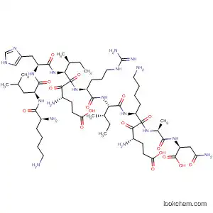 Molecular Structure of 781658-63-7 (L-Asparagine,
L-lysyl-L-leucyl-L-histidyl-L-a-glutamyl-L-isoleucyl-L-arginyl-L-isoleucyl-L-a-
glutamyl-L-lysyl-L-alanyl-)