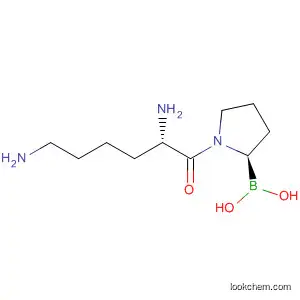 Molecular Structure of 783282-58-6 (Boronic acid, [(2R)-1-[(2S)-2,6-diamino-1-oxohexyl]-2-pyrrolidinyl]-)