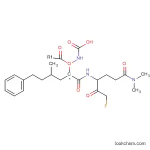 Molecular Structure of 791074-63-0 (Carbamic acid,
[(1S)-1-[[[4-(dimethylamino)-1-(fluoroacetyl)-4-oxobutyl]amino]carbonyl]-
3-methylbutyl]-, phenylmethyl ester)