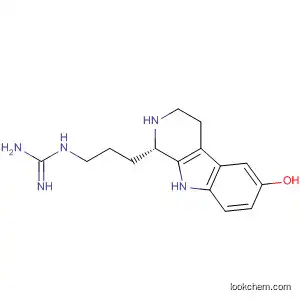 Molecular Structure of 855528-56-2 (Guanidine,
[3-[(1S)-2,3,4,9-tetrahydro-6-hydroxy-1H-pyrido[3,4-b]indol-1-yl]propyl]-)
