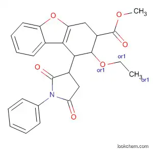 Molecular Structure of 875779-15-0 (3-Dibenzofurancarboxylic acid,
1-(2,5-dioxo-1-phenyl-3-pyrrolidinyl)-2-ethoxy-1,2,3,4-tetrahydro-,
methyl ester, (1R,2S,3R)-rel-)