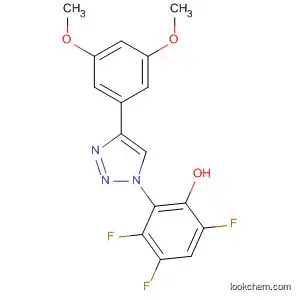 Molecular Structure of 876013-39-7 (Phenol, 2-[4-(3,5-dimethoxyphenyl)-1H-1,2,3-triazol-1-yl]-3,4,6-trifluoro-)