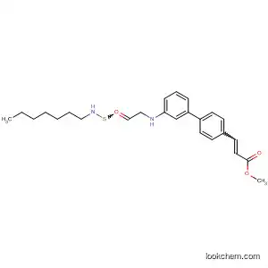 2-Propenoic acid,
3-[3'-[[(heptylamino)thioxomethyl]methylamino][1,1'-biphenyl]-4-yl]-,
methyl ester