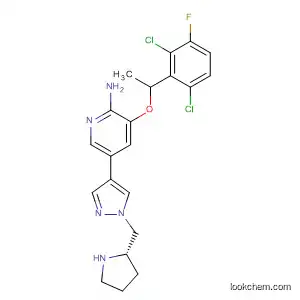 2-Pyridinamine,
3-[1-(2,6-dichloro-3-fluorophenyl)ethoxy]-5-[1-[(2S)-2-pyrrolidinylmethyl]-
1H-pyrazol-4-yl]-