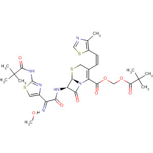 5-Thia-1-azabicyclo[4.2.0]oct-2-ene-2-carboxylic acid,  7-[[(2Z)-[2-[(2,2-dimethyl-1-oxopropyl)amino]-4-thiazolyl](methoxyimino)  acetyl]amino]-3-[(1Z)-2-(4-methyl-5-thiazolyl)ethenyl]-8-oxo-,  (2,2-d