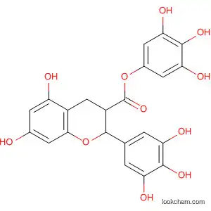 2H-1-Benzopyran-3-carboxylic acid,
3,4-dihydro-5,7-dihydroxy-2-(3,4,5-trihydroxyphenyl)-,
3,4,5-trihydroxyphenyl ester