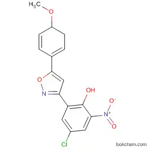 Molecular Structure of 878850-17-0 (Phenol,
4-chloro-2-[4,5-dihydro-5-(4-methoxyphenyl)-3-isoxazolyl]-6-nitro-)