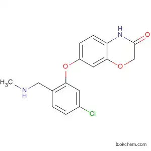 Molecular Structure of 879092-38-3 (2H-1,4-Benzoxazin-3(4H)-one,
7-[5-chloro-2-[(methylamino)methyl]phenoxy]-)
